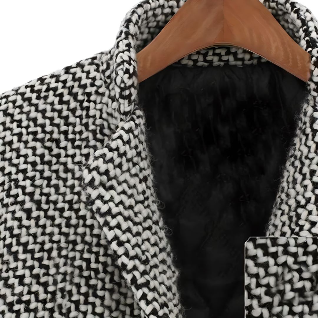 Laura | Abrigo clásico en tejido jacquard