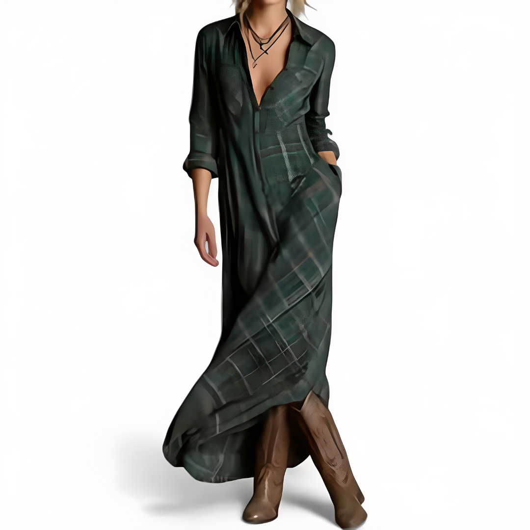 Clara | Vestido camisero largo